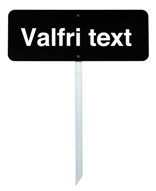 Golfskilt 40x15 cm – med egen tekst