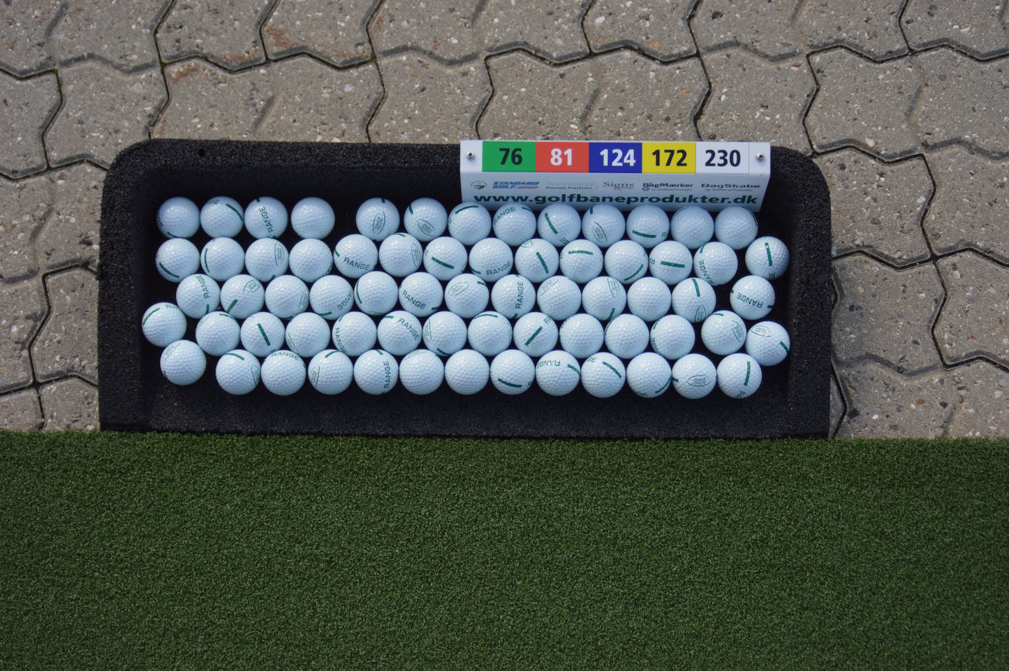 Sponsorskilt til boldmagasin med tryk, 30 x 9.5 cm