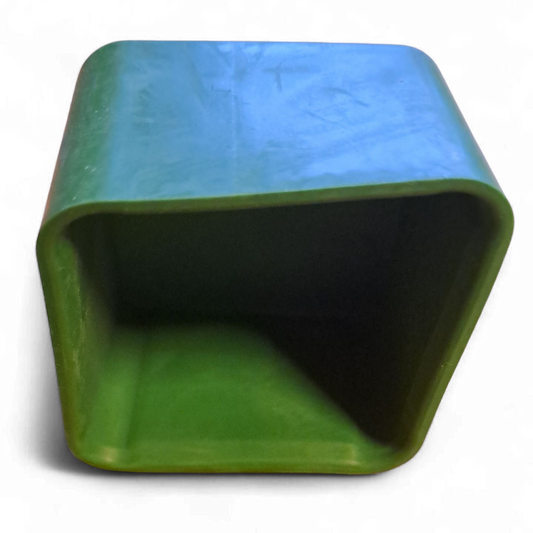 Grønn topp til firkantet markeringsstolpe