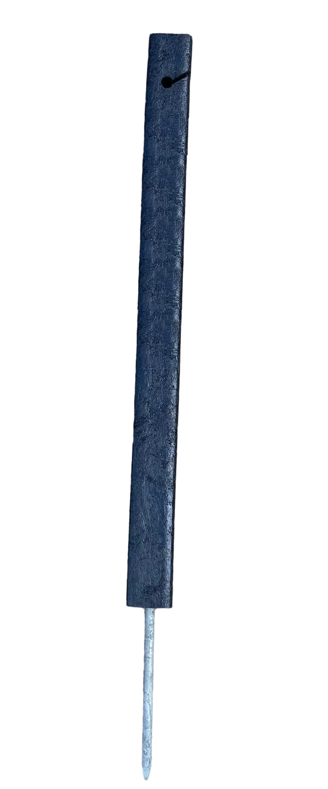 Stolpe til reb, sort, firkantet 46cm