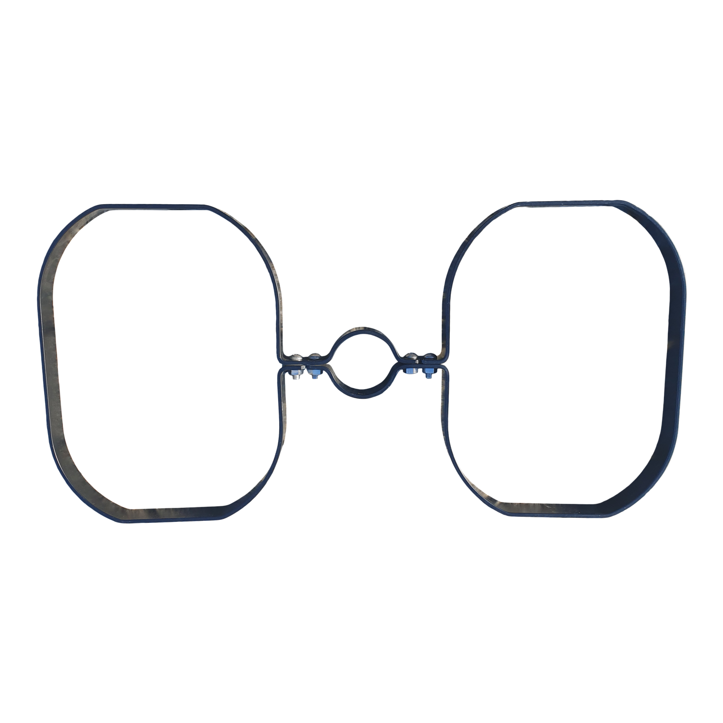 Beslag til stolpe til dobbelt affaldskurv