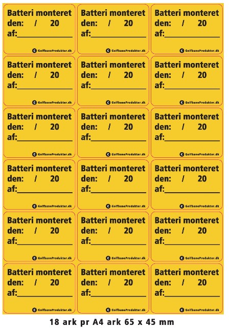 Sticker: "Last Battery ChangeÛ?"