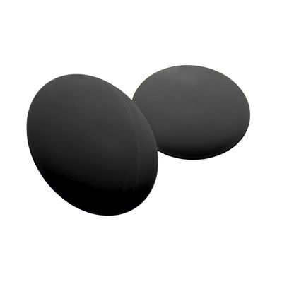 Tee‑markering i rustfritt stål, flat, svart