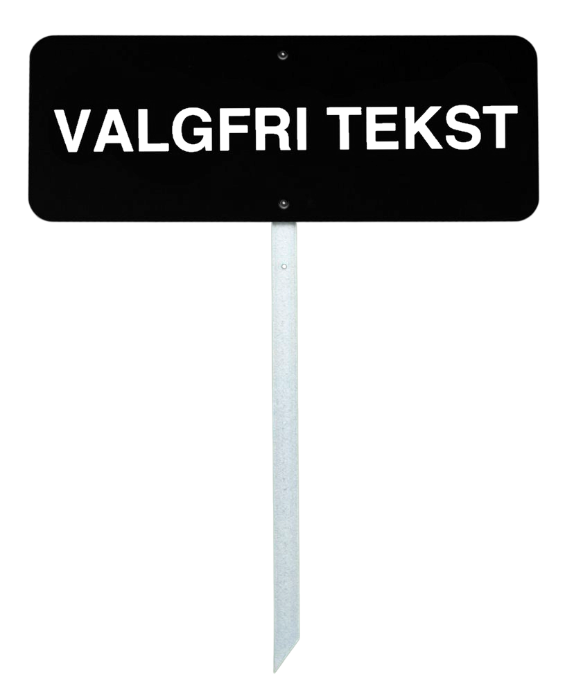 Golfskilt 40x15 cm – med egen tekst