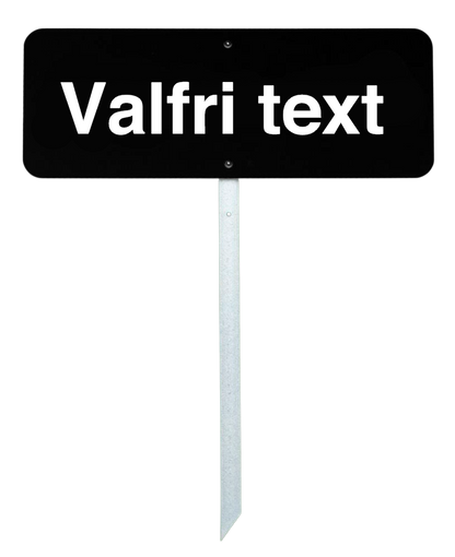 Golfskilt 40x15 cm – med egen tekst