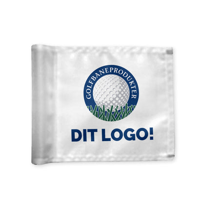 Puttinggreen flag, dobbeltsidet, 200 gram flagdug, valgfrit tryk, afstivet