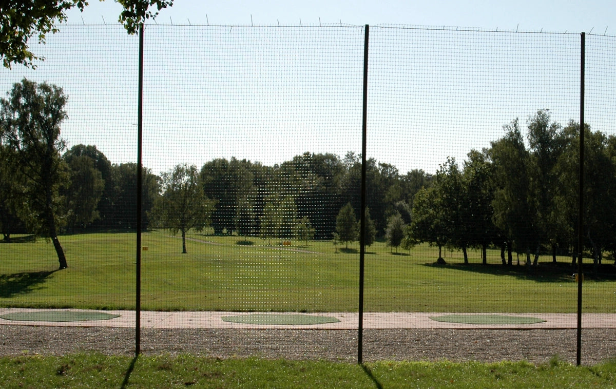 Golfball stoppnett, svart m/tau, 3 x 25 m