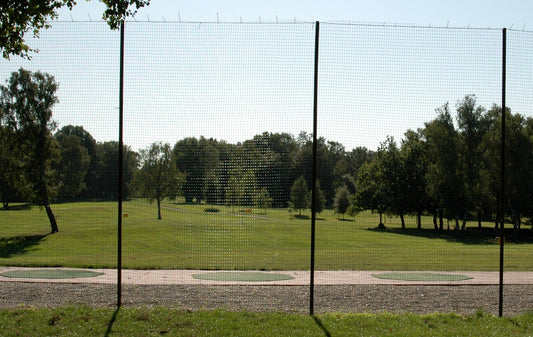 Golfball stoppnett, svart m/tau, 2 x 25 m