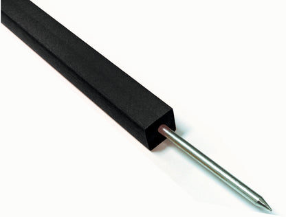 Stolpe til reb, sort, firkantet 46cm