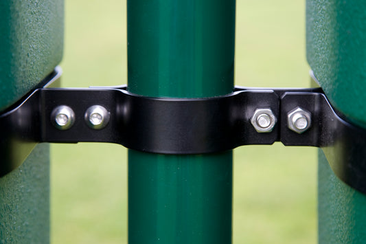 Beslag til stolpe til dobbelt affaldskurv