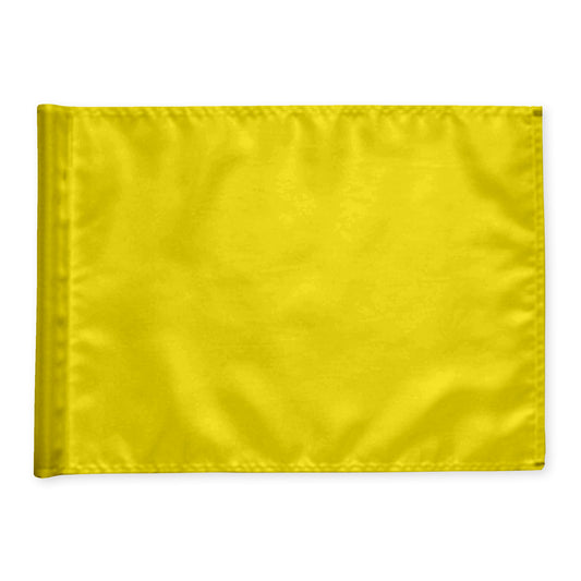 Puttinggreen flag, gul, nylon, ekstra kraftig flagdug.