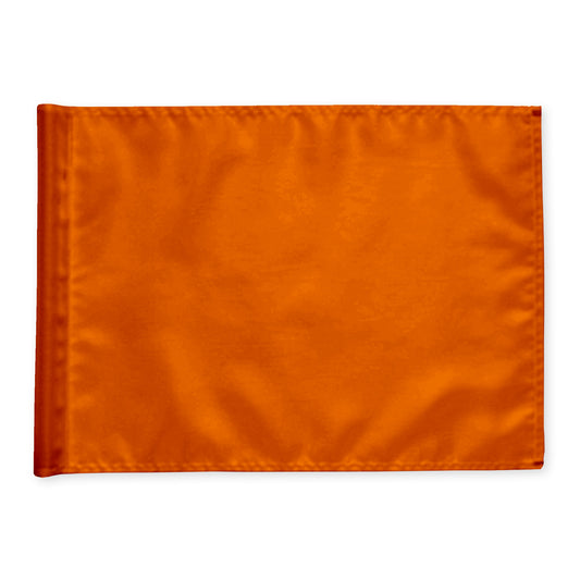 Golfflag, orange, nylon, ekstra kraftig flagdug.