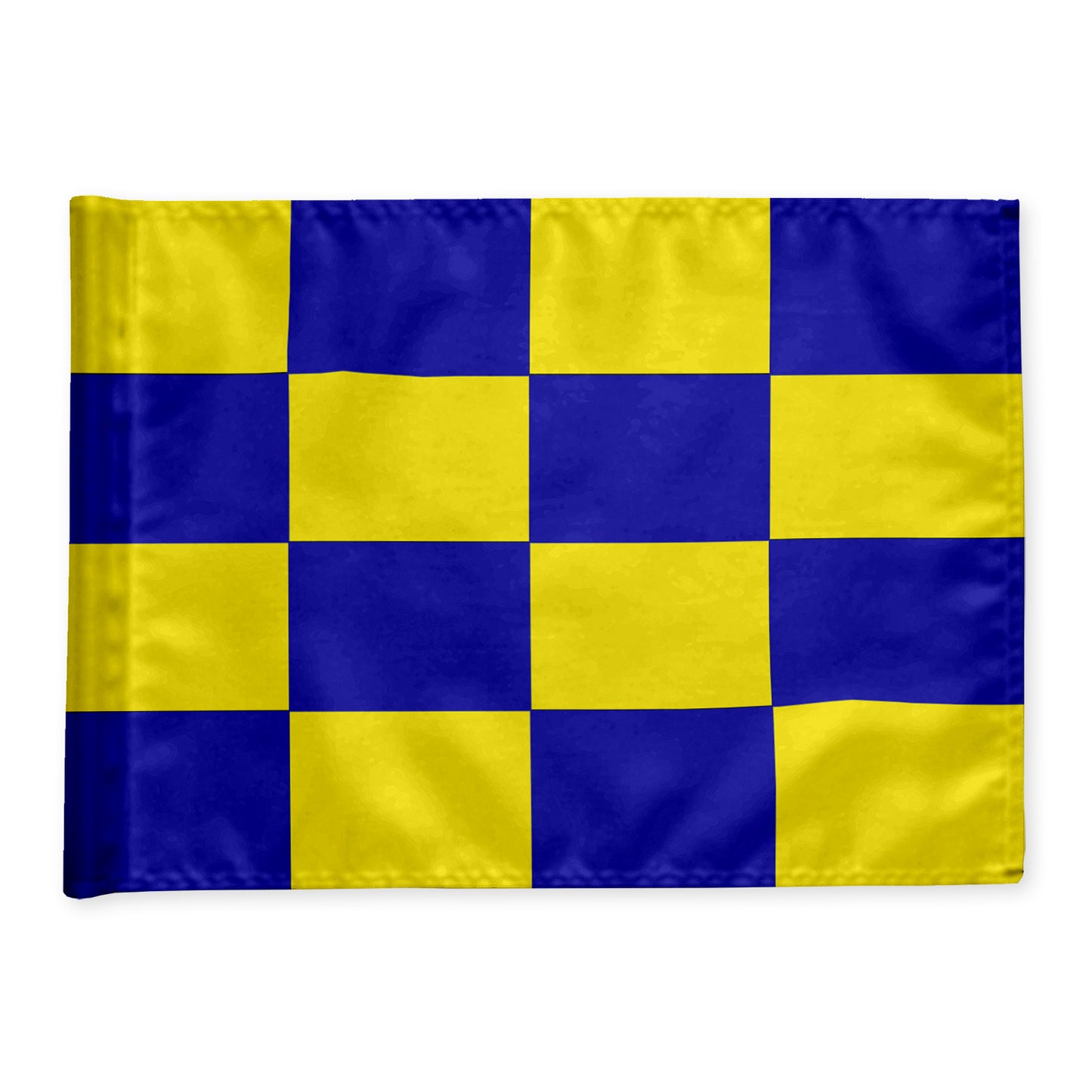 Golfflag ternet, gul/blå 115 gram flagdug