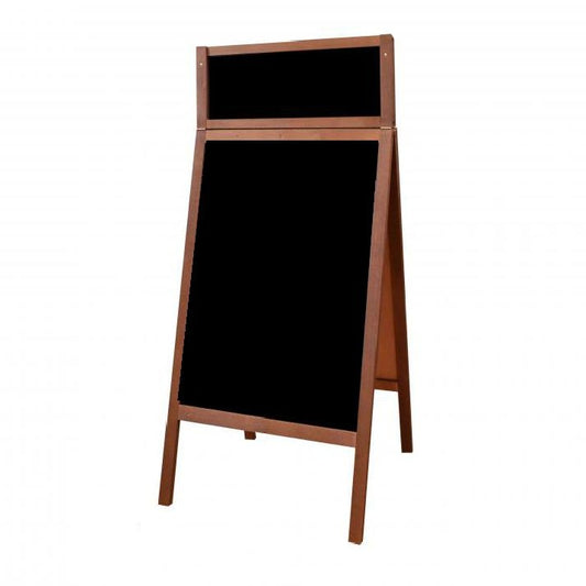 Standing Wooden Chalkboard w/ logo area