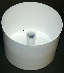 8" (20.3 cm) Diameter Steel Cup-3" Deep, white
