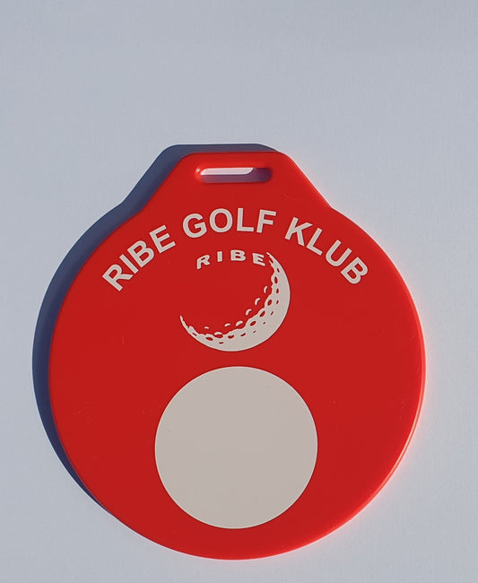 Bagmærke ø 100mm digital printet på 2 sider